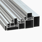 Anodisiertes Aluminiumrohr profiliert silbernes Quadrat-Höhlen-Rohr 100 x 100