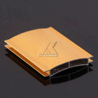 6000 Grad-Rollen-Fensterladen-Tür-Latten, Aluminiumprofil-Verdrängungs-Gold anodisiert