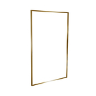 Quadrat-Ecken-rechteckiges Goldaluminiumspiegel gestaltet Profil für Badezimmer
