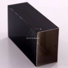 Schwarzes verdrängte Aluminiumprofile, quadratische Schlauchpulver-Aluminiumbeschichtung