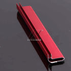 6063 dekorative Aluminiumordnung L Form-rote Pulver-Beschichtung für Koffer-Rahmen