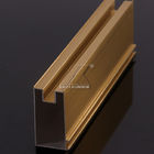 Gold anodisiertes Iso-Norm leichtes Aluminium-Windows-Profil