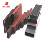 Horizontale Aluminiumholz-Korn-Latte des Vierkantprofil-6082 T6, die Platte für Hausgarten einzäunt